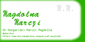 magdolna marczi business card
